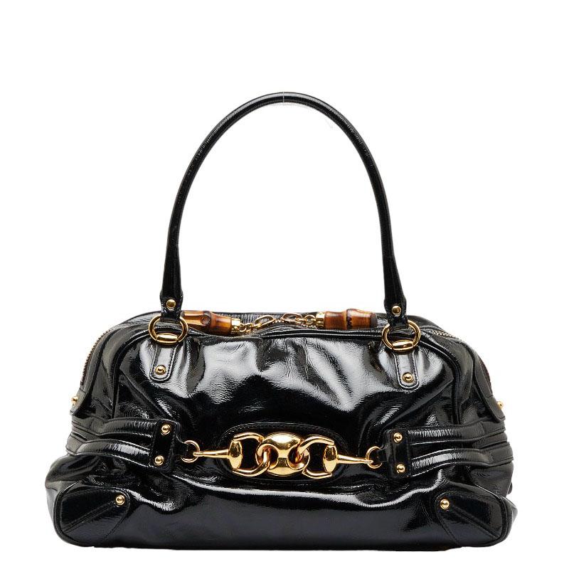 GUCCI（グッチ） ホースビット バンブー ゴールド金具 ハンドバッグ 