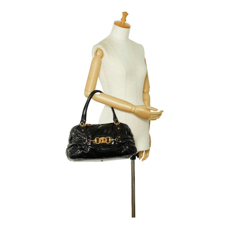 GUCCI グッチ ホースビット バンブー ゴールド金具 ハンドバッグ