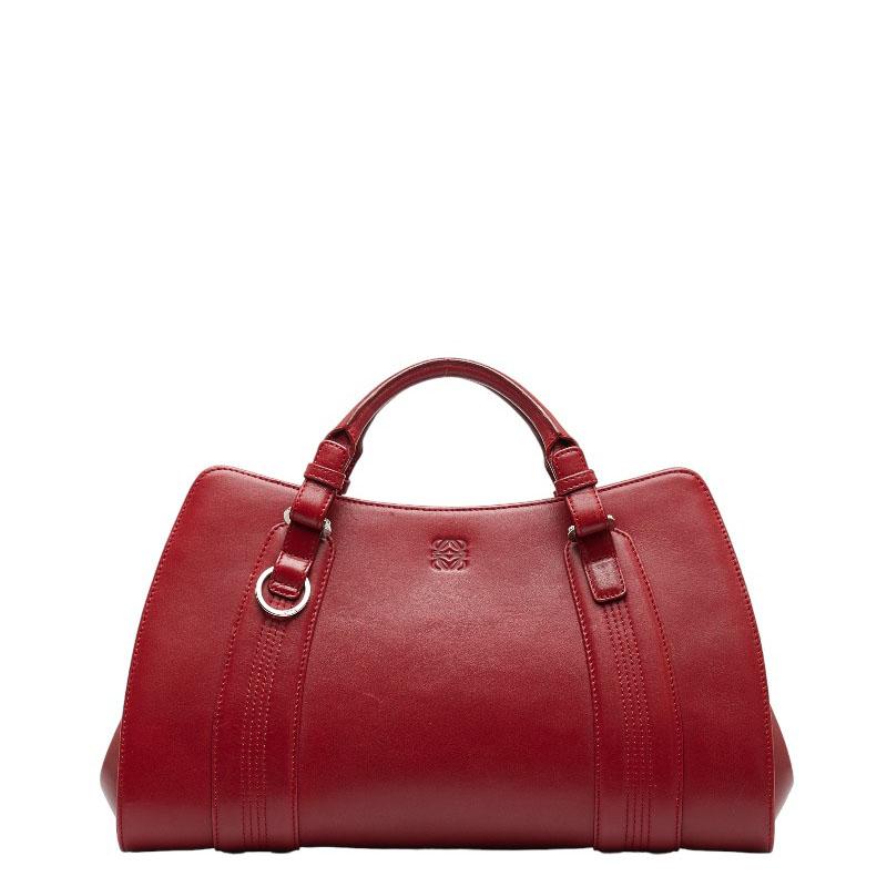LOEWE（ロエベ） アナグラム カモッシオ ハンドバッグ 060307 レッド