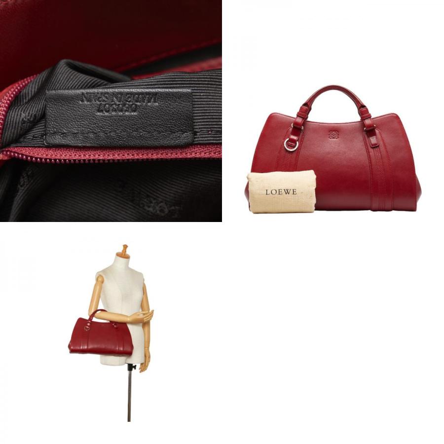 LOEWE（ロエベ） アナグラム カモッシオ ハンドバッグ 060307 レッド