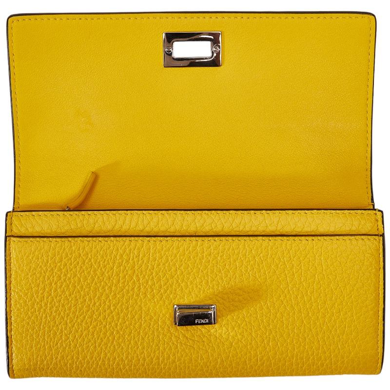FENDI（フェンディ） ピーカブー 長財布 2つ折り財布 8M0427 イエロー