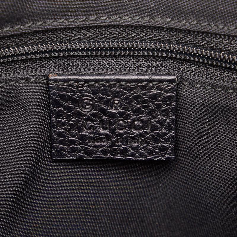 美品 GUCCI グッチ 268637 ショルダーバッグ レザー ブラック レディース アビー【中古】【送料無料】 GUCCI - 美品 GUCCI グッチ 268637 ショルダーバッグ レザー ブラック