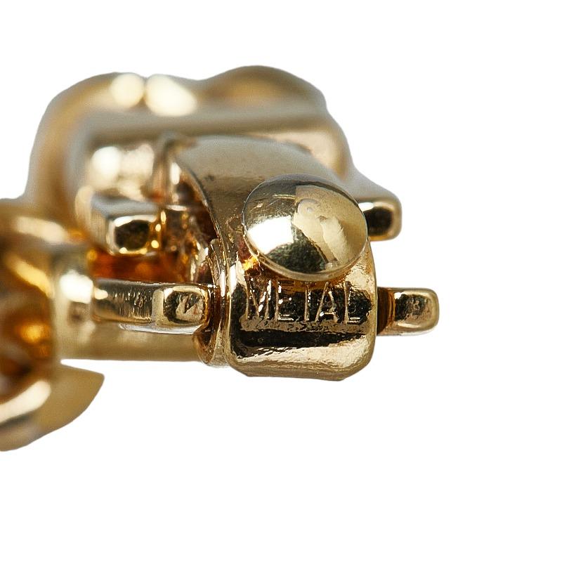 ディオール ロゴプレート D金具 バングル ブレスレット ゴールド