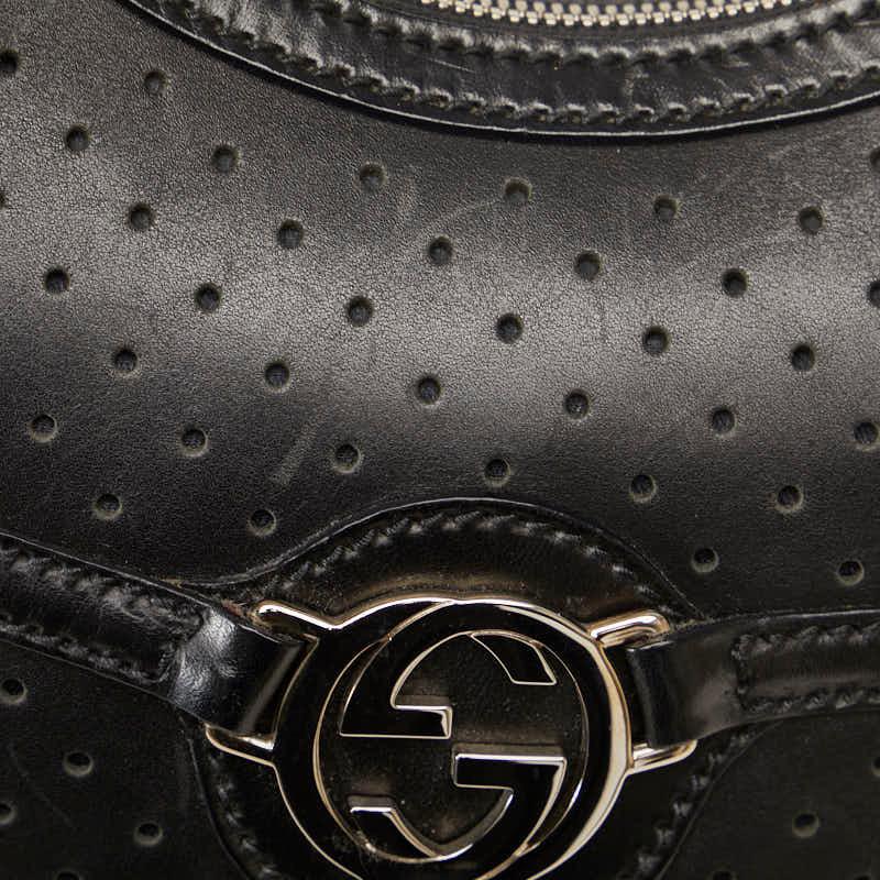 GUCCI グッチ インターロッキングG パンチング シルバー金具 