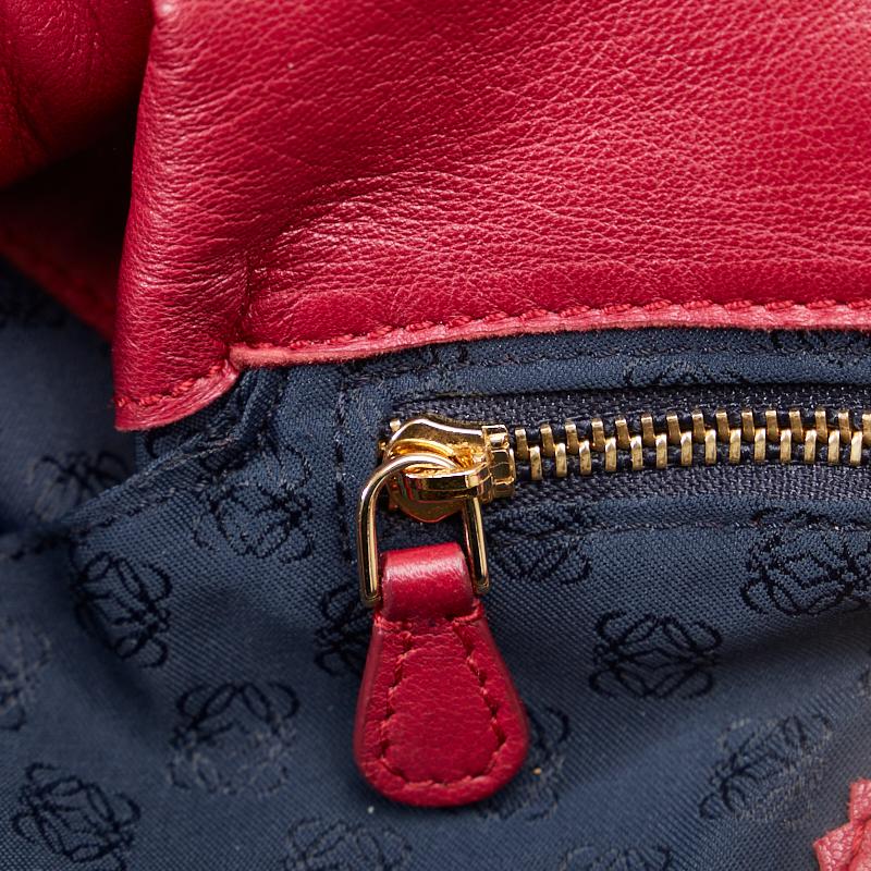LOEWE（ロエベ） アナグラム ナッパアイレ ゴールド金具 ハンドバッグ 