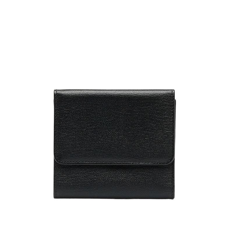 CHANEL（シャネル） ココマーク 三つ折り財布 A13456 ブラック カーフ