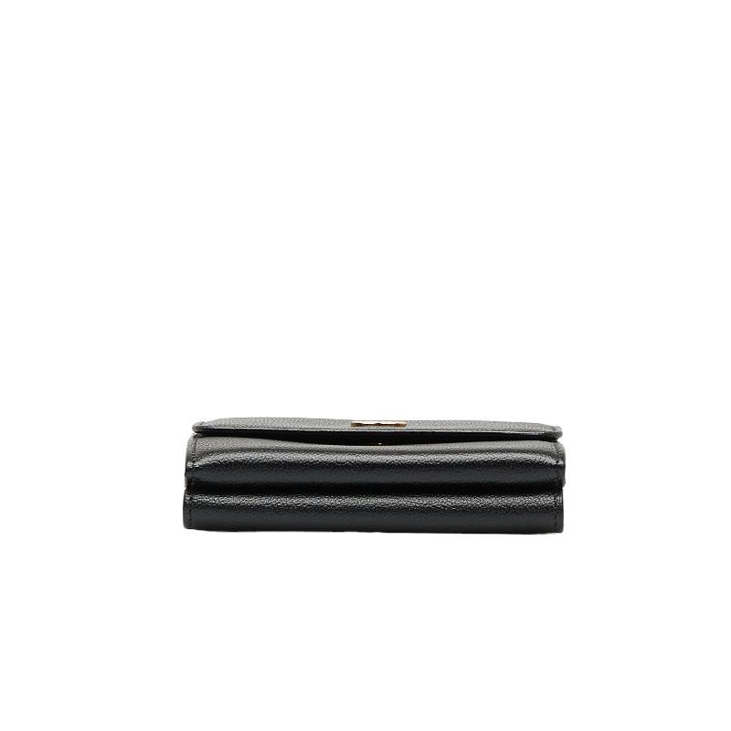 CHANEL（シャネル） ココマーク 三つ折り財布 A13456 ブラック カーフ