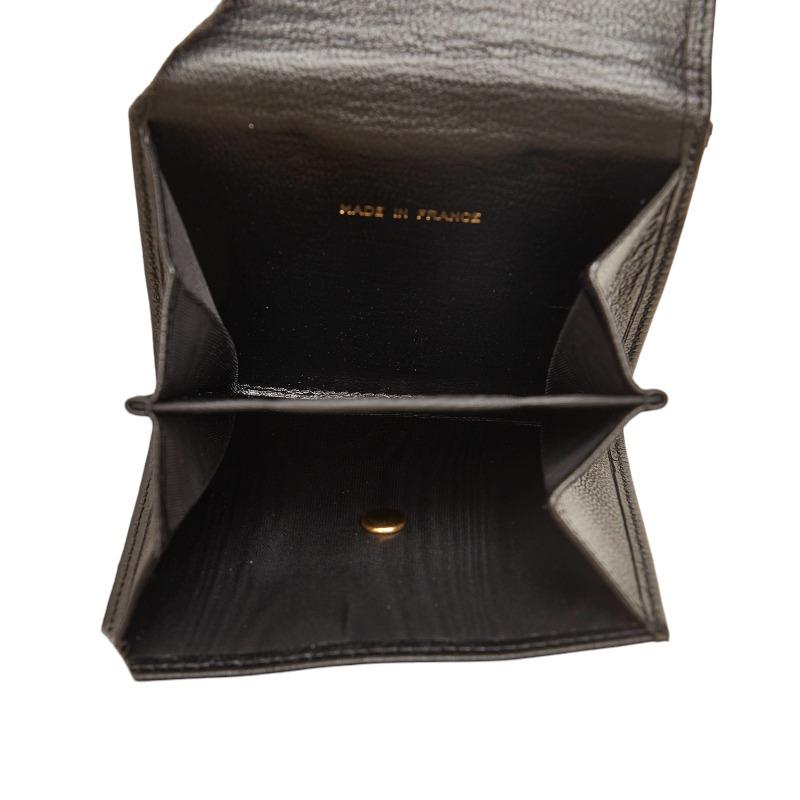 CHANEL（シャネル） ココマーク 三つ折り財布 A13456 ブラック カーフ