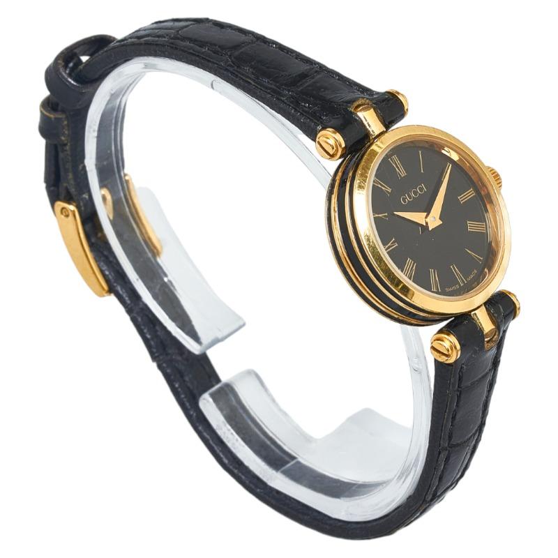 GUCCI グッチ ヴィンテージ 腕時計 GQ2000 クオーツ ブラック