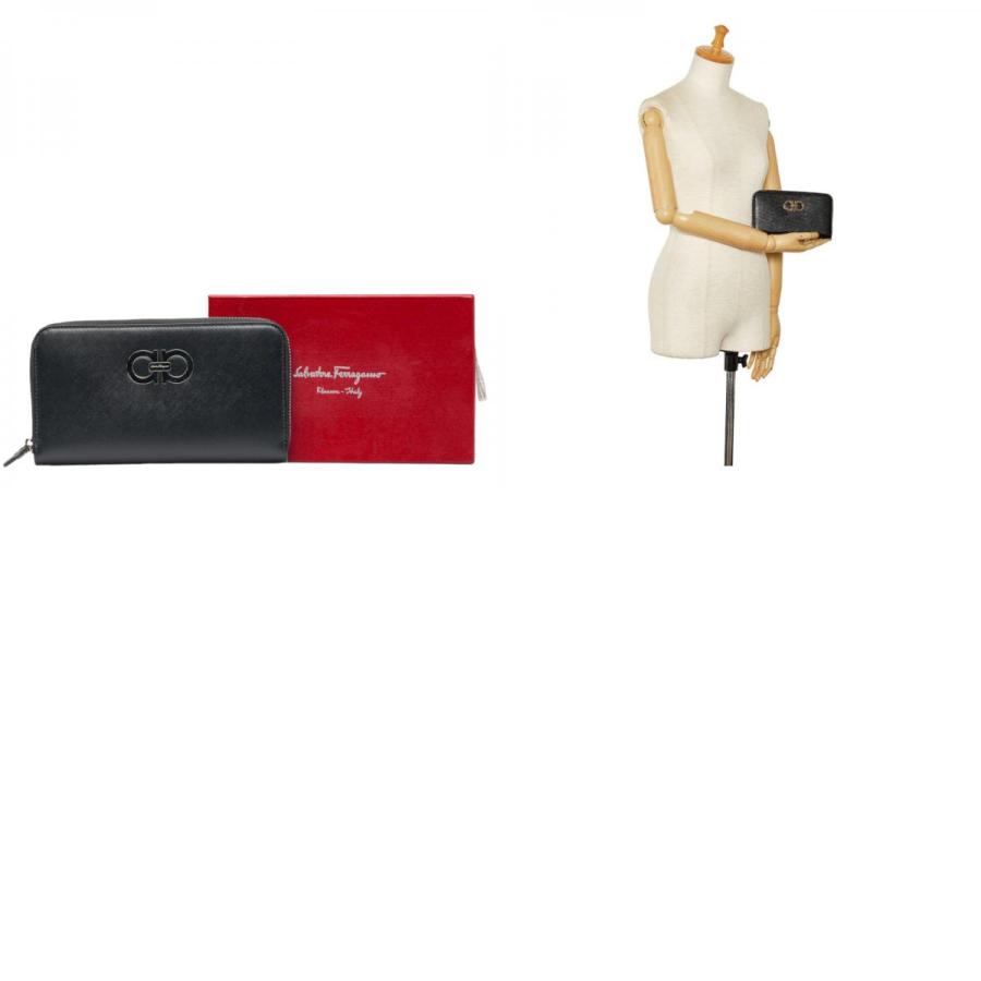 サルヴァトーレフェラガモ ガンチーニ ラウンドファスナー 長