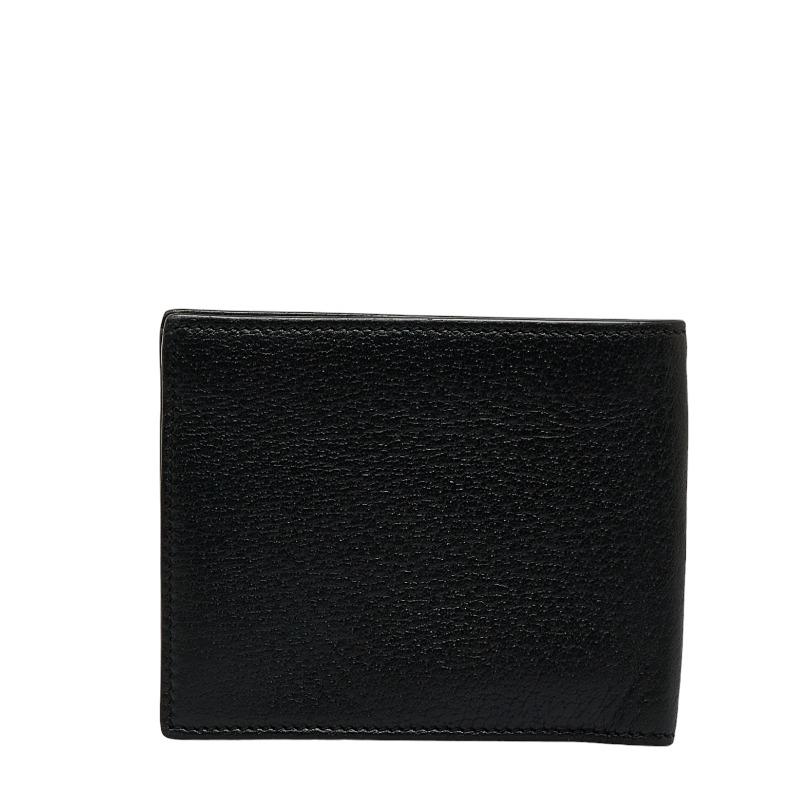 GUCCI（グッチ） 蜂 ビー Bee 二つ折り財布 523666 ブラック レザー