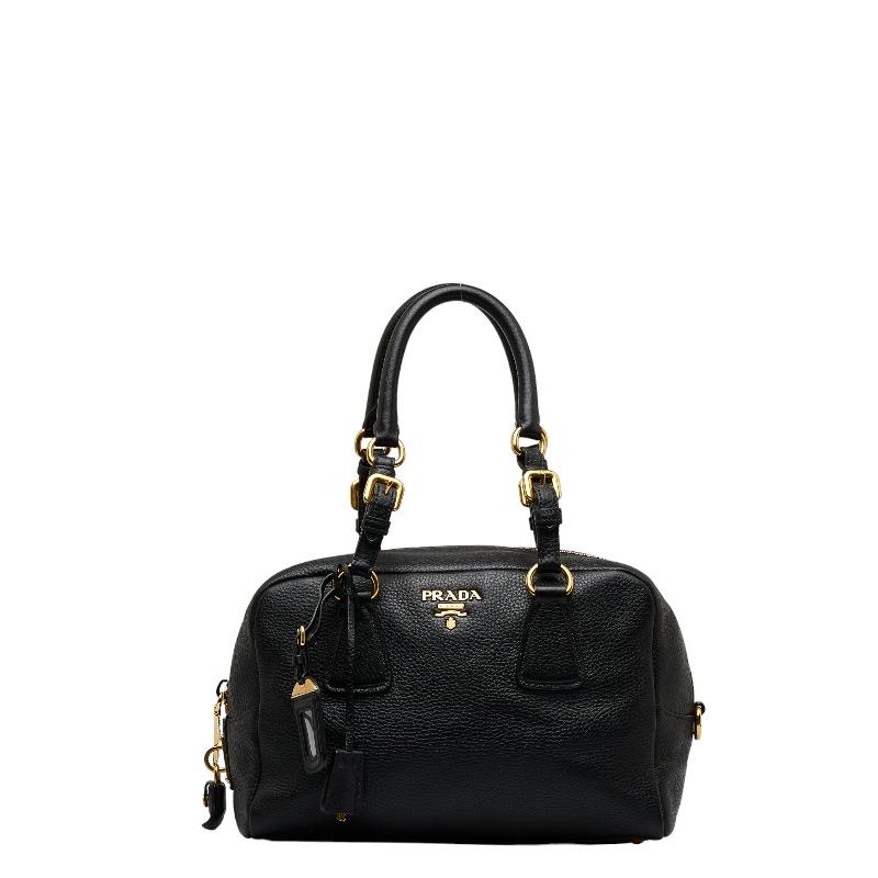 PRADA プラダ ヴィッテロダイノ ゴールド金具 ハンドバッグ ミニ PRADA プラダ ヴィッテロダイノ ゴールド金具 ハンドバッグ ミニ
