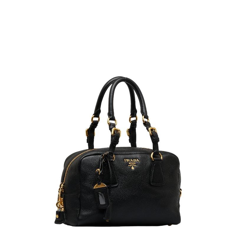 PRADA プラダ ヴィッテロダイノ ゴールド金具 ハンドバッグ ミニ PRADA プラダ ヴィッテロダイノ ゴールド金具 ハンドバッグ ミニ