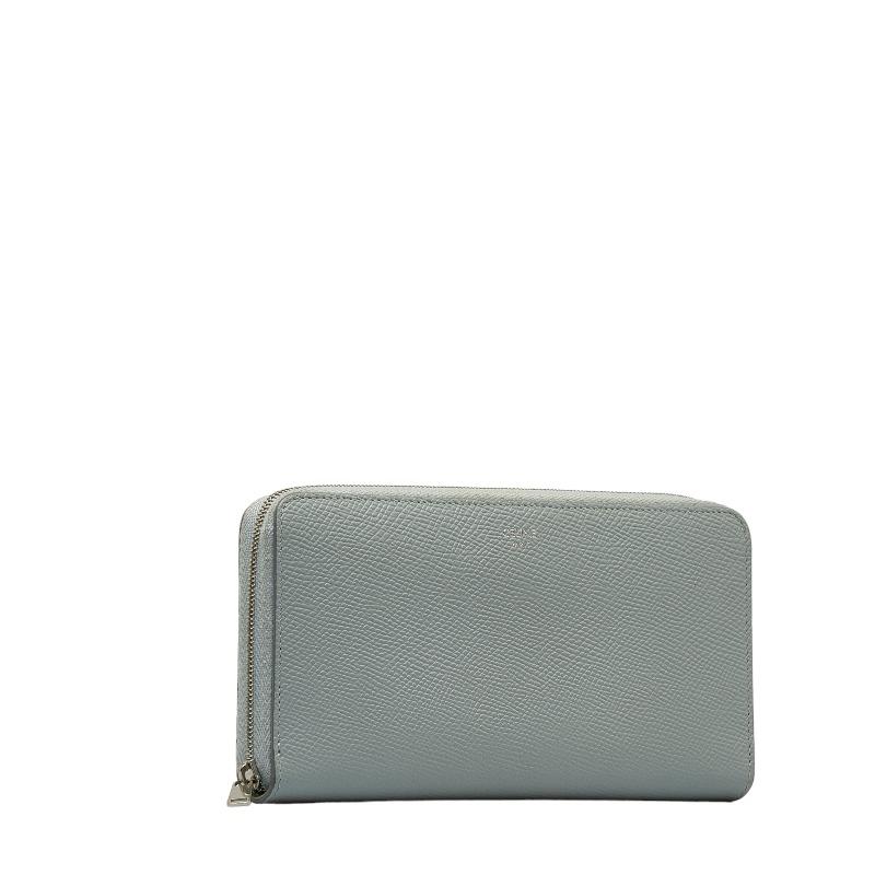 CELINE グレー レザー 長財布 CÉLINE グレー レザー 長財布
