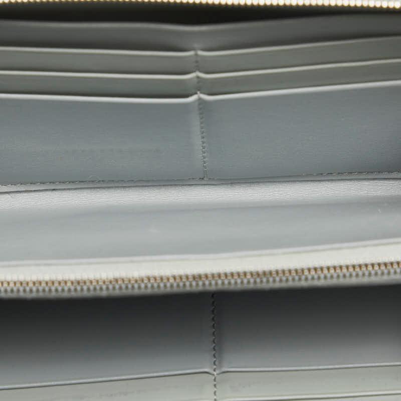 CELINE（セリーヌ） ラウンドファスナー 長財布 グレー レザー