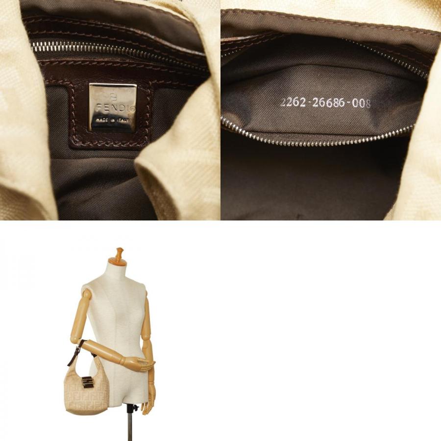 FENDI（フェンディ） ズッカ ミニ ハンドバック 26686 ベージュ