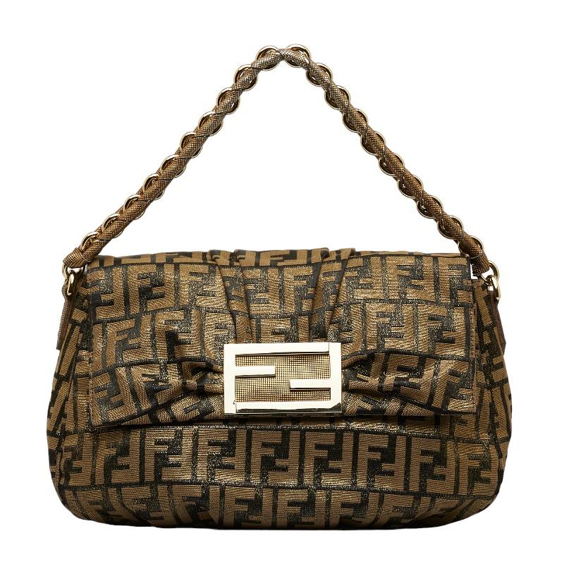 美品 FENDI フェンディ ミア チェーン FENDI フェンディ ズッカ ミア チェーン ショルダーバッグ