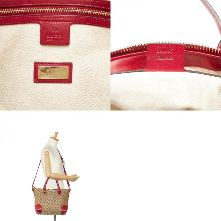 グッチ GG キャンバス ショルダー ウエスト ボディ バッグ レッド GUCCI グッチ ショルダーバッグ GGキャンバス レッド メンズ