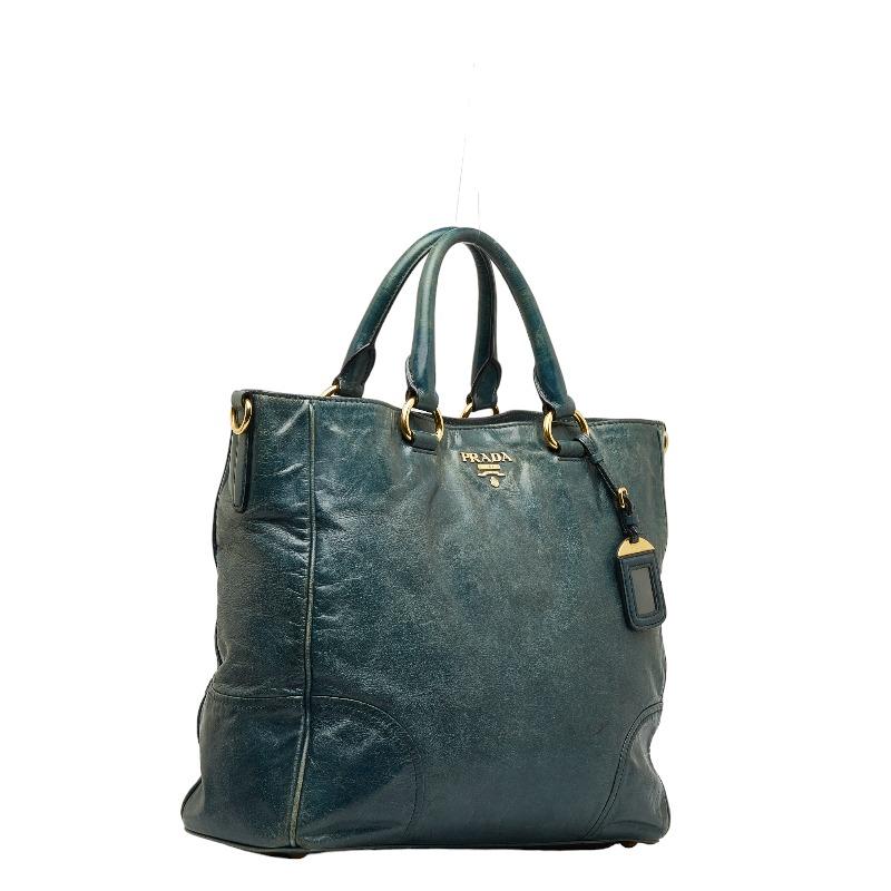 PRADA（プラダ） ヴィッテロ シャイン ゴールド金具 ハンドバッグ