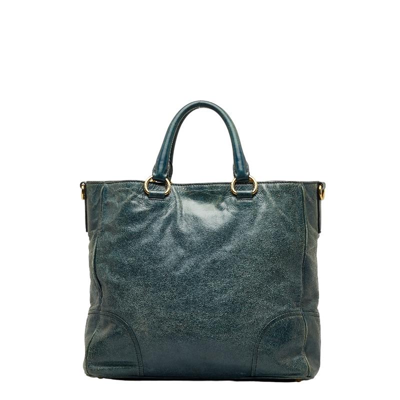 PRADA ゴールド ハンドバッグ 春先にはピッタリのビンテージプラダ PRADA（プラダ） ヴィッテロ シャイン ゴールド金具 ハンドバッグ