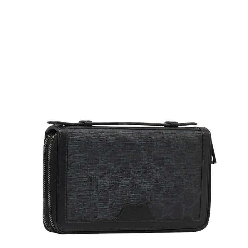 【美品・正規品】グッチ クラッチバッグ GG スプリーム レザー 多収納 黒 楽天市場】【バッグ】GUCCI グッチ GGスプリーム ショルダー