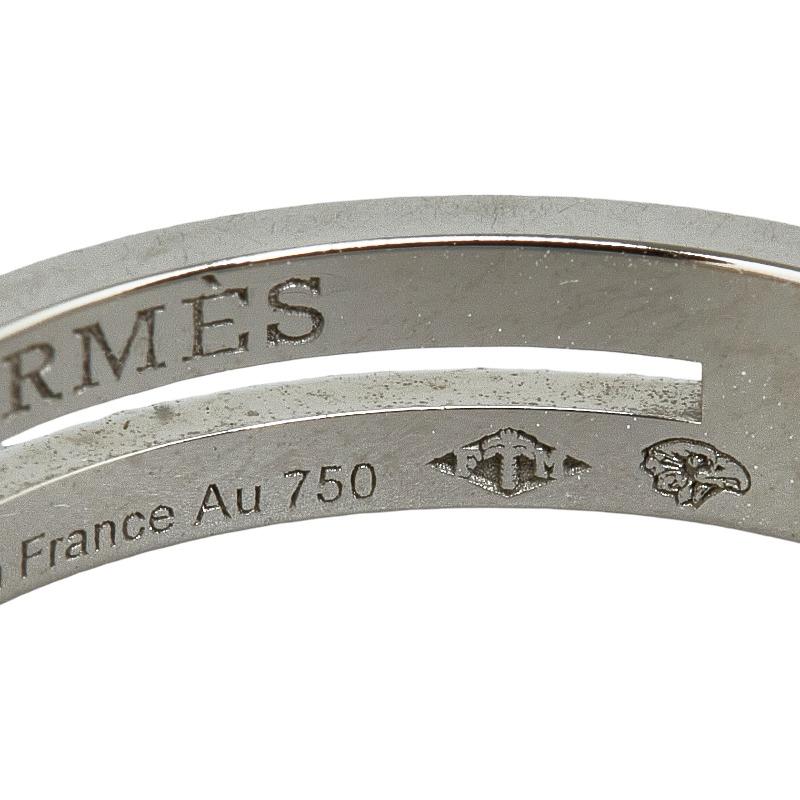 HERMES エルメス アリアンヌ リング 指輪 K18WG ホワイト HERMES エルメス アリアンヌ リング 指輪 K18WG ホワイト