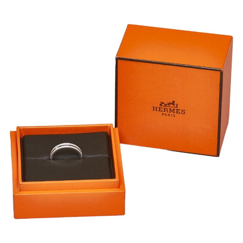 HERMES エルメス アリアンヌ リング 指輪 K18WG ホワイト HERMES エルメス アリアンヌ リング 指輪 K18WG ホワイト