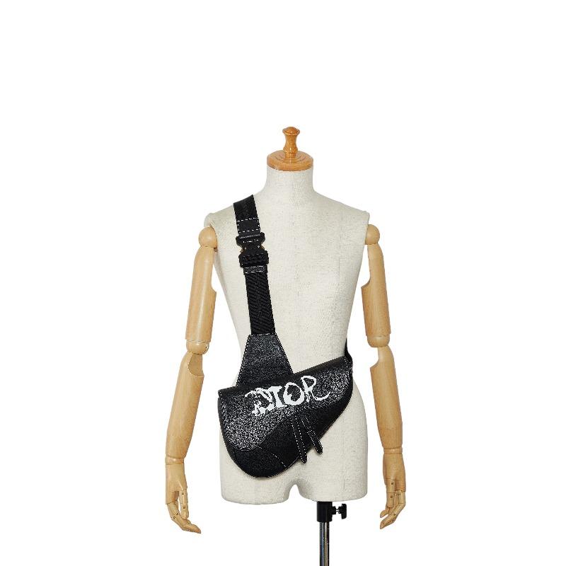 ディオール Dior ピータードイグ サドルバッグ ショルダーバッグ【中古】 ディオール × PETER DOIG ピーター ドイグ サドルバッグ ボディバッグ