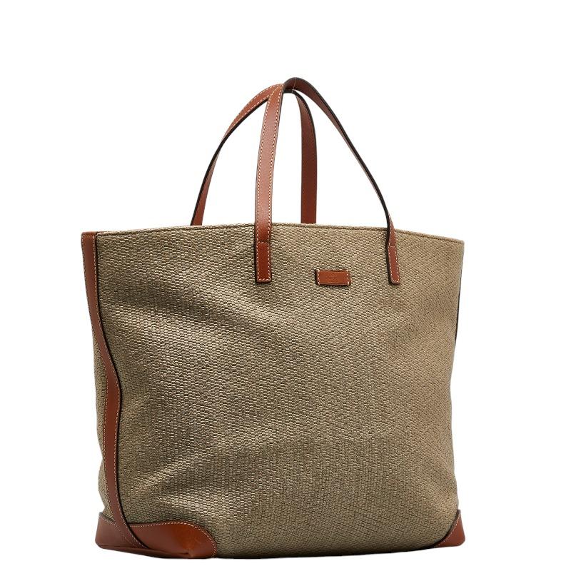 GUCCI（グッチ） トートバッグ 309554 ベージュ レザー ラフィア