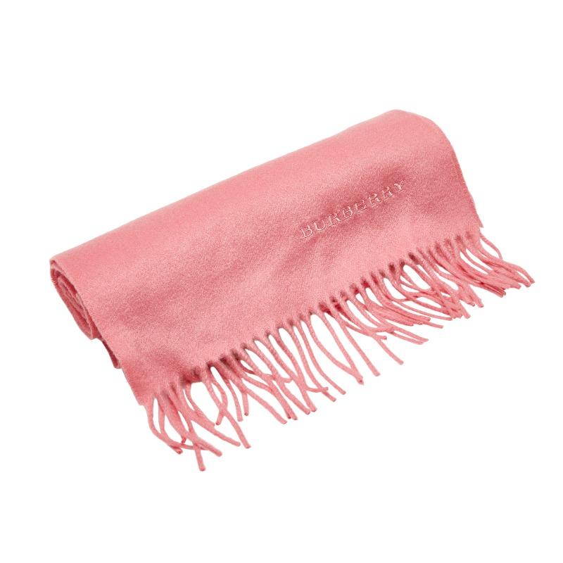BURBERRY ロゴ入り マフラー ピンク ベージュ　【新品】未使用 楽天市場】バーバリー BURBERRY マフラー 衣料品 カシミア