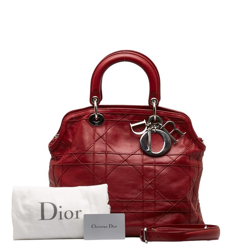 ☆DIOR☆ディオール/ハンドバッグ/ショルダー/ビーディオール/2way/赤 Christian Dior - ☆DIOR☆ディオール/ハンドバッグ/ショルダー/ビー