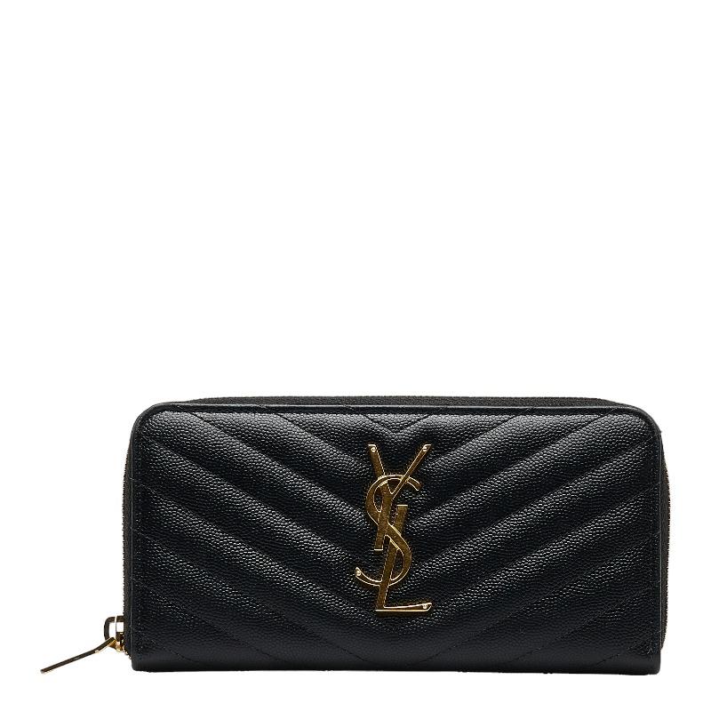 ASUS サンローラン モノグラム カサンドラ キルティング ラウンド  