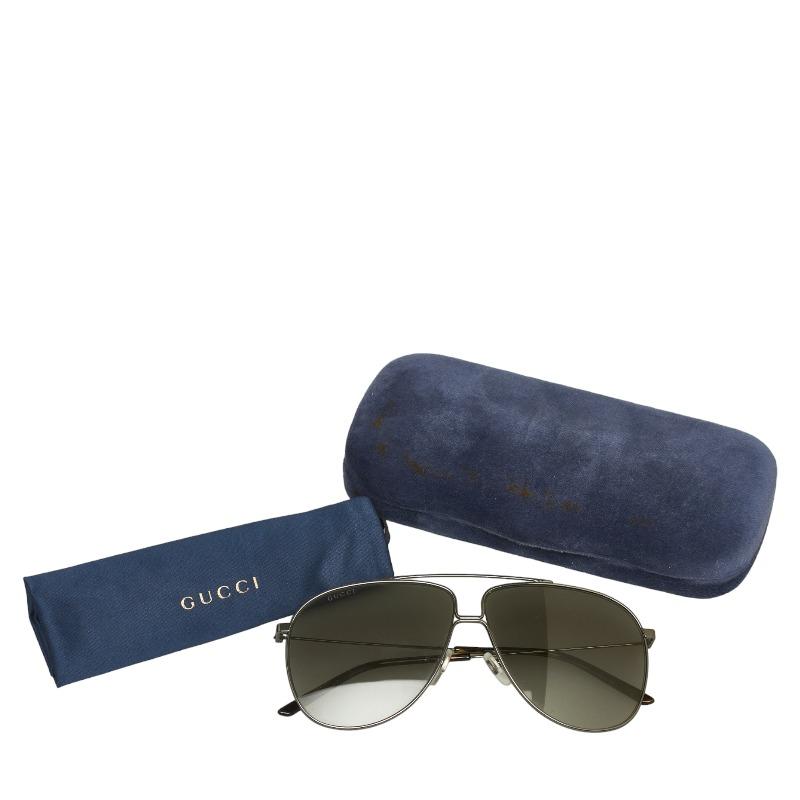 GUCCI（グッチ） ティアドロップ メタルフレーム サングラス GG0440S