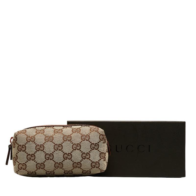 グッチ GUCCI GGキャンバス ポーチ バッグ キャンバス レザー