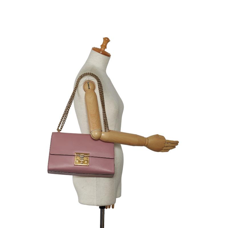 GUCCI ピンクワンショルダーバッグ汚れや革の剥がれありショルダー