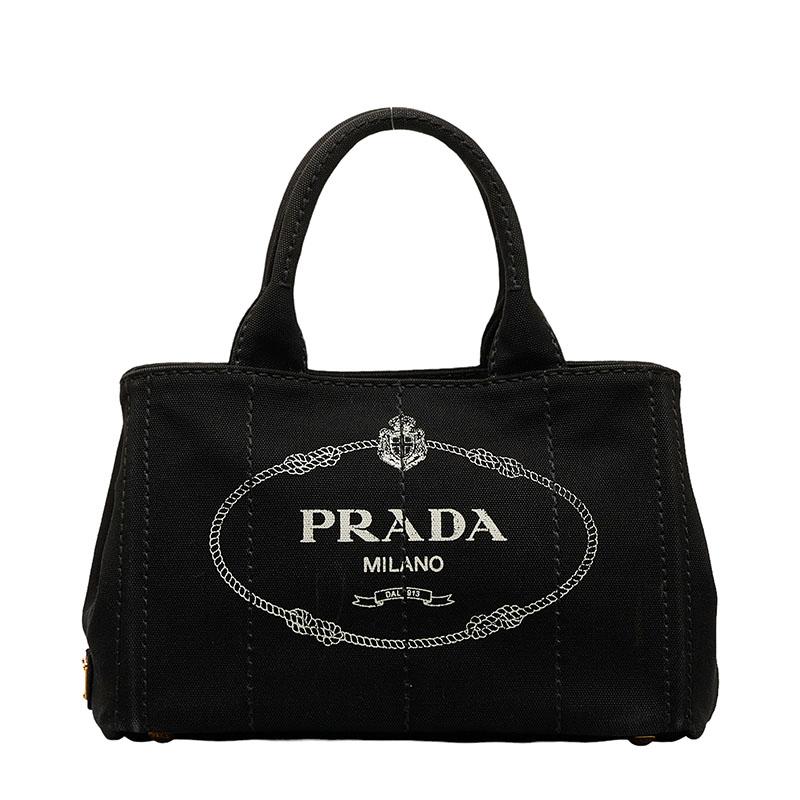 PRADA（プラダ） カナパSS トートバッグ ブラック キャンバス