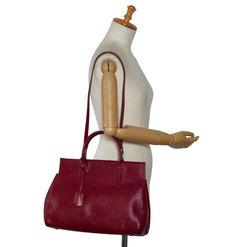 美品✨　ルイヴィトン　ハンドバッグ　エピ　マルリーMM 2WAY　レッド LOUIS VUITTON - 美品✨ ルイヴィトン ハンドバッグ エピ