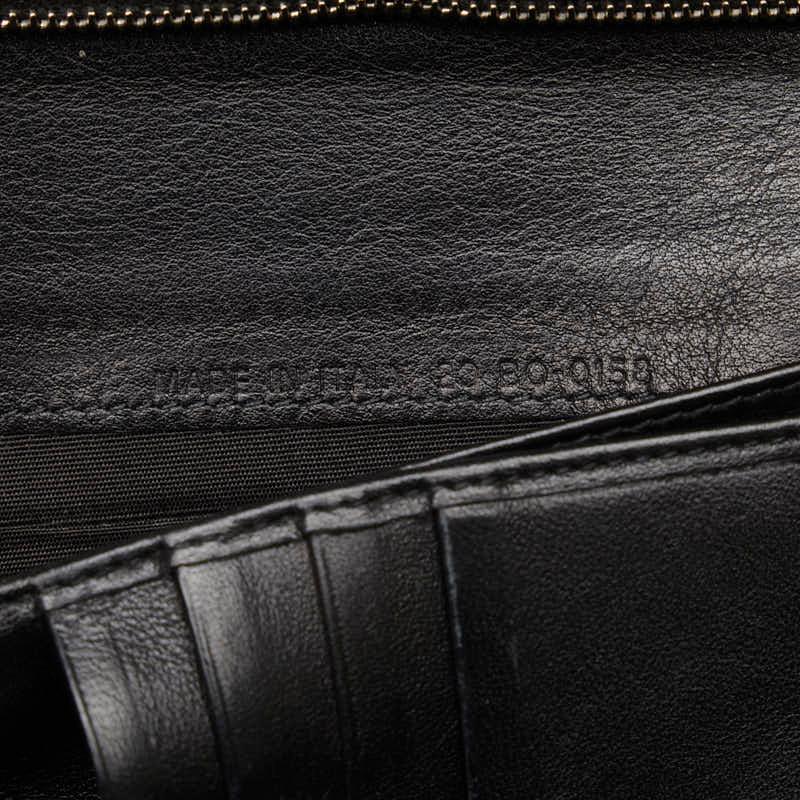 ディオール ビー 蜂 長財布 ブラック レザー メンズ Dior 【中古