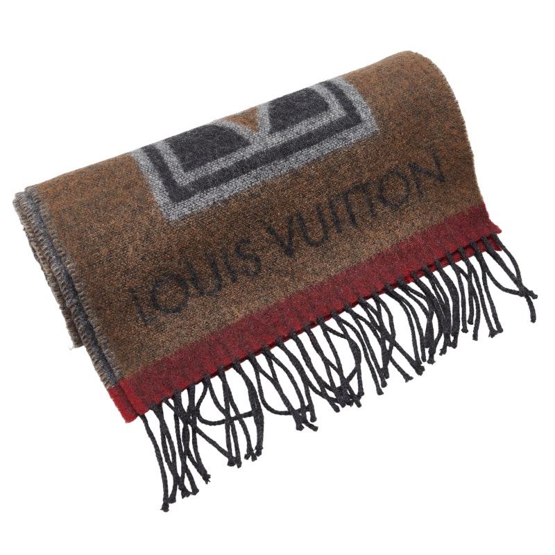 Louis Vuitton チェッカーマフラー モノグラム ブラウン/ベージュ マフラー・モノグラム クラシック S00｜ルイ・ヴィトン 公式