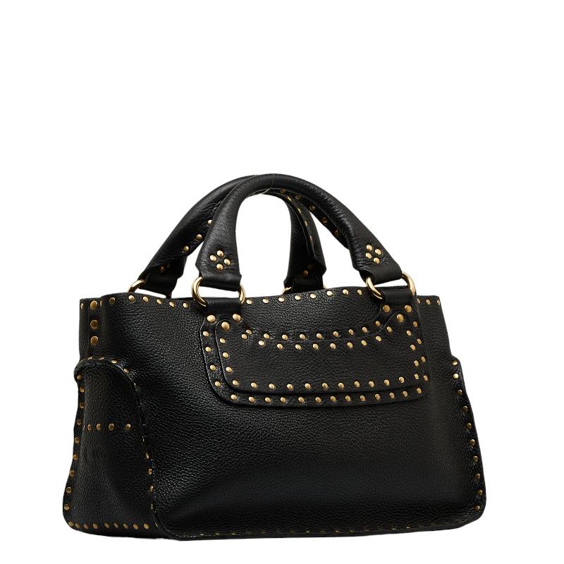 CELINE（セリーヌ） ブギーバッグ ハンドバッグ ブラック レザー