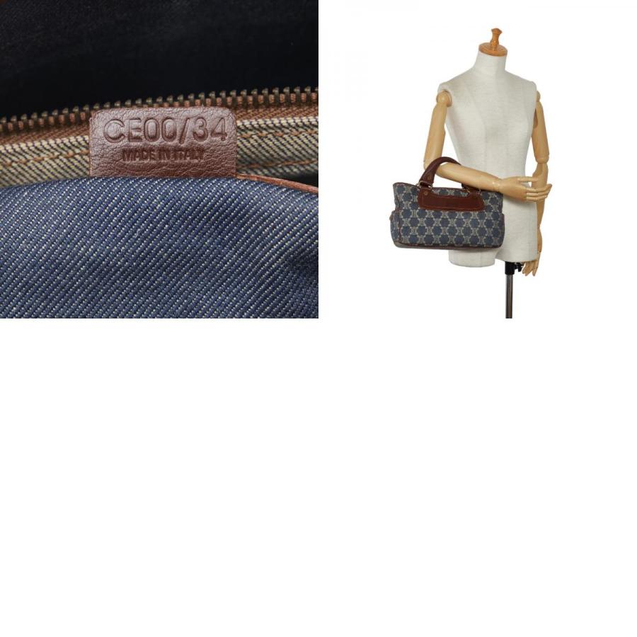 CELINE セリーヌ マカダム ブギーバッグ デニム ハンドバッグ CELINE セリーヌ マカダム ブギーバッグ デニム ハンドバッグ