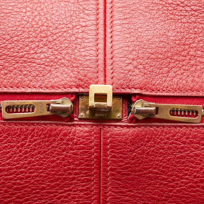 HERMES（エルメス） ヴィクトリア50 ボストンバッグ ルージュヴィフ