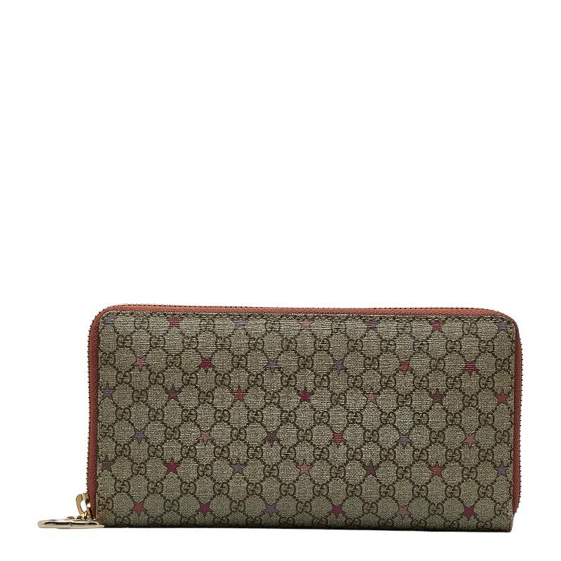 ダ*体様 GUCCI GGスプリーム スター柄 ラウンドファスナー 長財布 GUCCI（グッチ） GGスプリーム スター 星柄 ラウンドファスナー 長財布