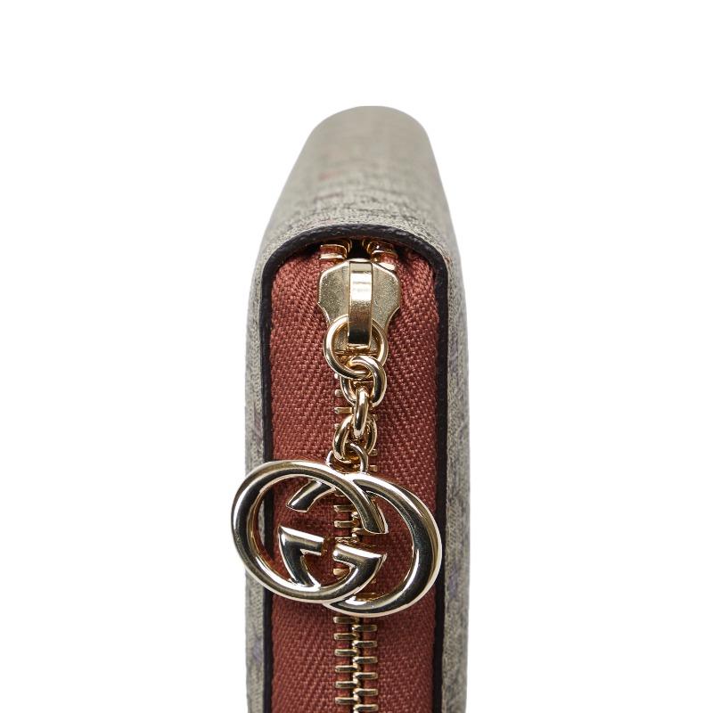 GUCCI（グッチ） GGスプリーム スター 星柄 ラウンドファスナー 長財布
