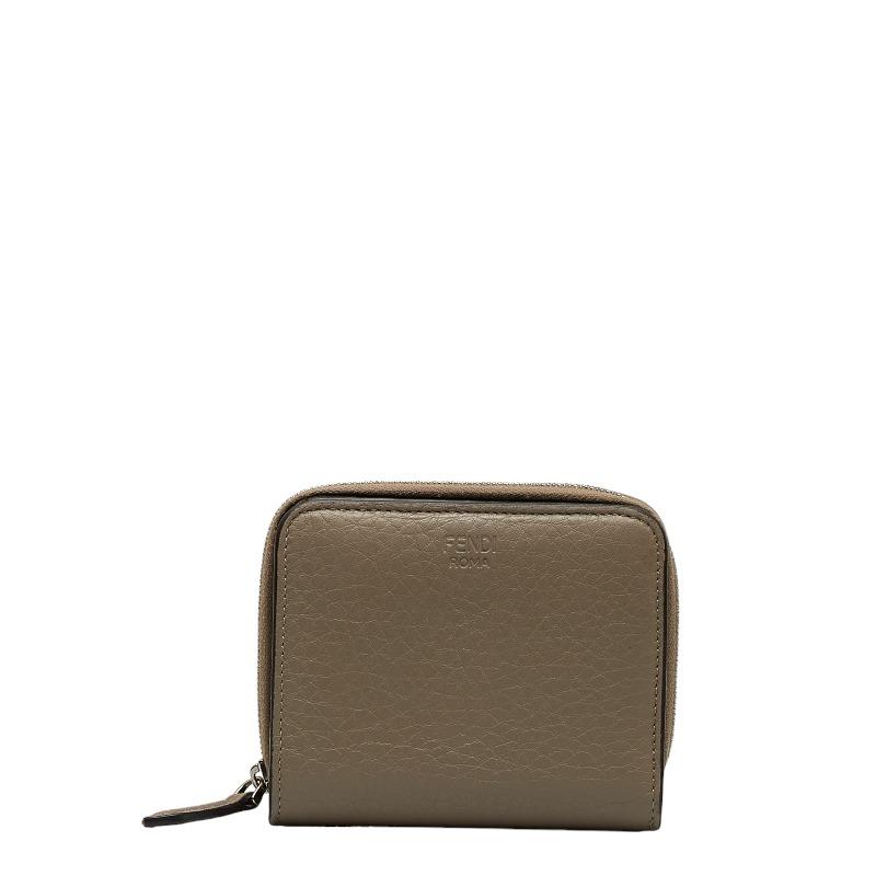 FENDI フェンディ 二つ折り財布 コンパクトウォレット 8M0407 グレー 