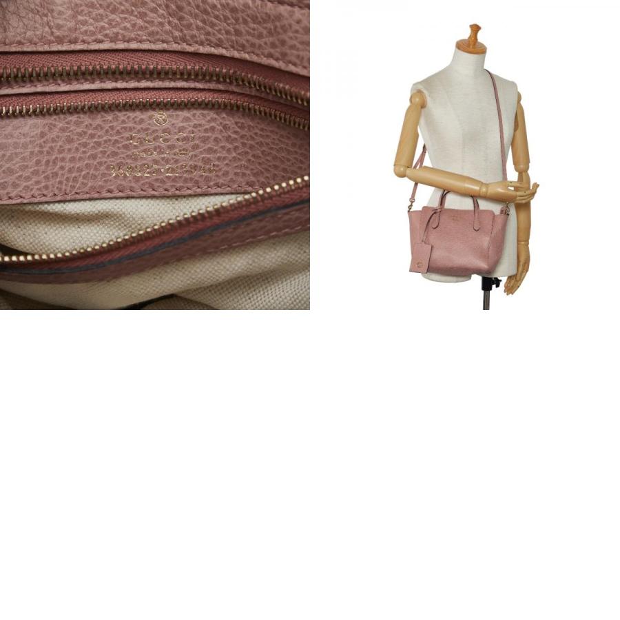 ✨美品✨GUCCI ショルダーバッグ 2way ピンク スウィング レザー 金具 GUCCI（グッチ） スウィング ハンドバッグ ショルダーバッグ 2WAY