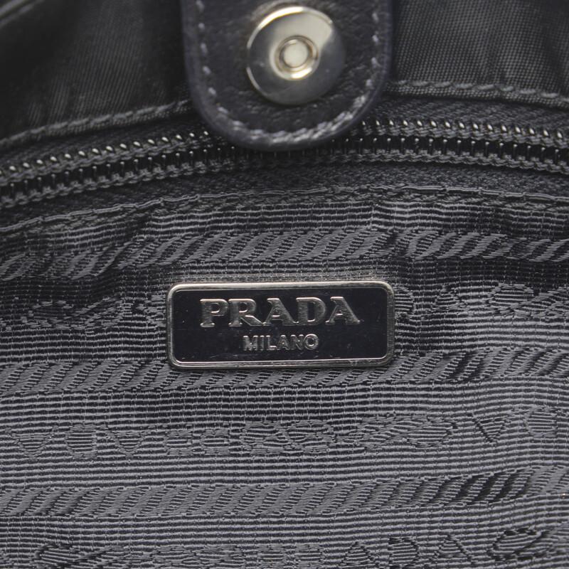 PRADA プラダ バッファロー シルバー金具 ハンドバッグ ワンショルダー 