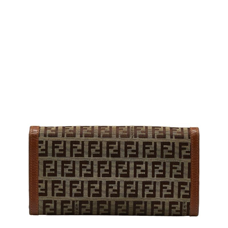 FENDI（フェンディ） ズッキーノ 長財布 8M0000 ベージュ ブラウン