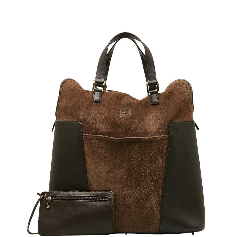 LOEWE（ロエベ） アナグラム ハンドバッグ トートバッグ ブラウン 