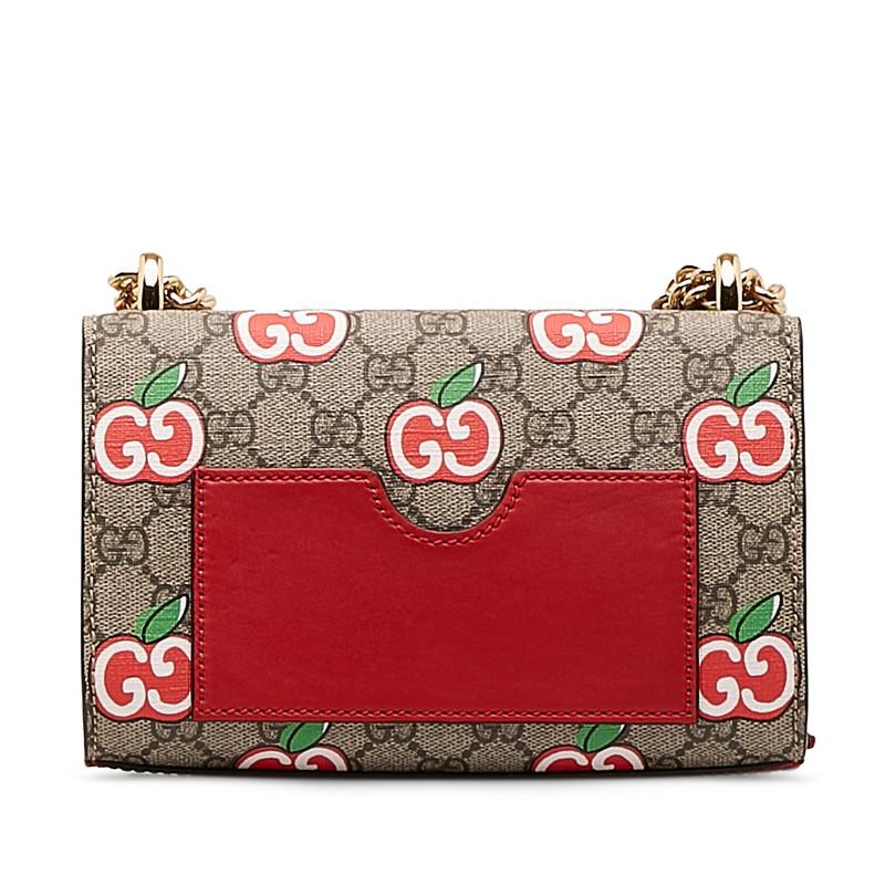 GUCCI（グッチ） GGアップルプリント チェーン ショルダーバッグ